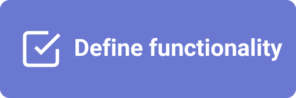 How to make a web app - Define functionality
